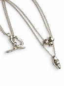 Saundra Messinger Sculpted Harmony Necklace-Sterling Silver
